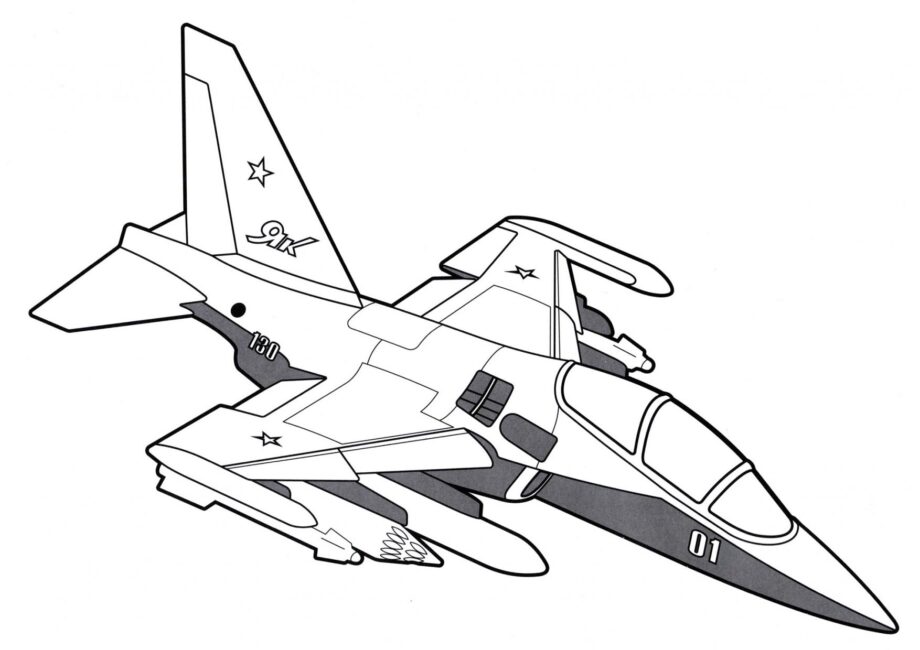 Yak-130 Disegni da Colorare