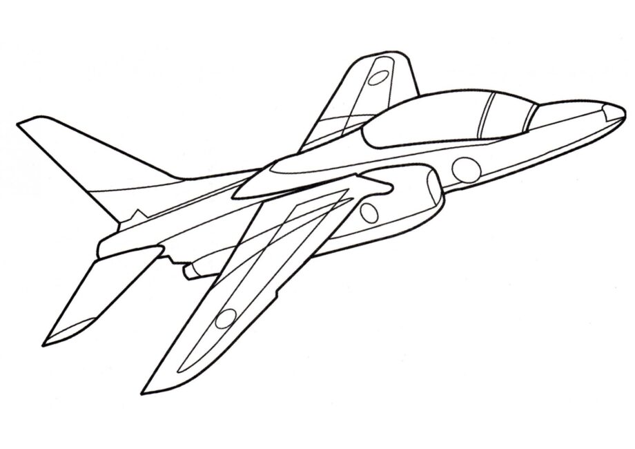 Aereo da Attacco T-4 Disegni da Colorare