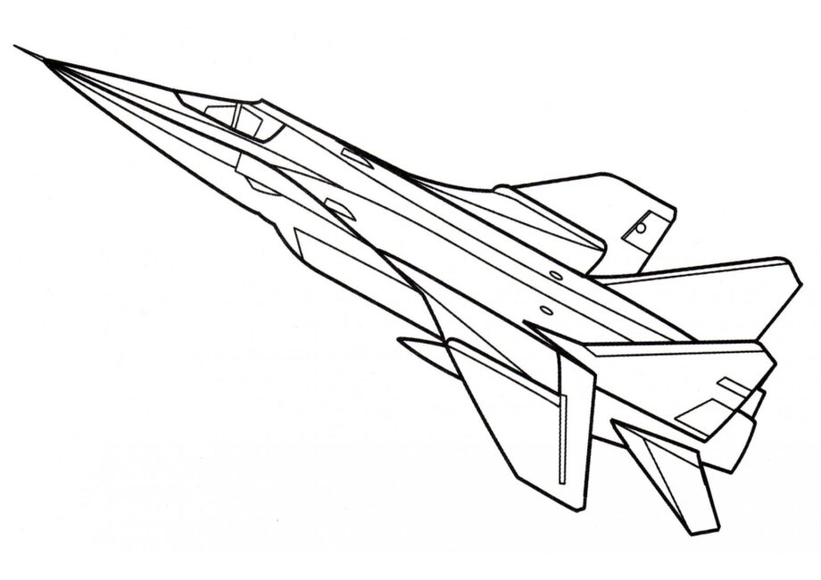 MiG-31 Disegni da Colorare