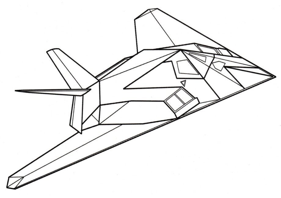 F-117A Nighthawk Disegni da Colorare