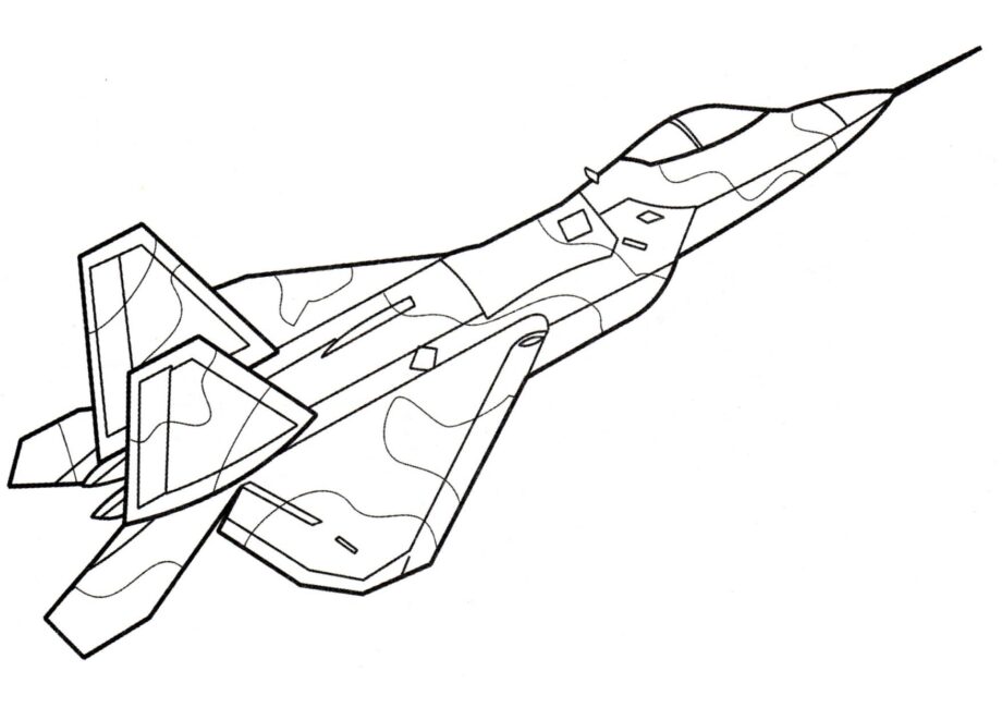 F-22 Raptor Disegni da Colorare