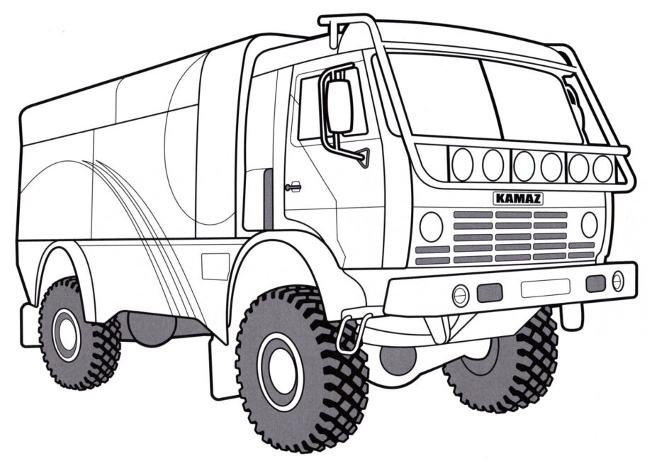 Disegni da Colorare KamAZ 4326