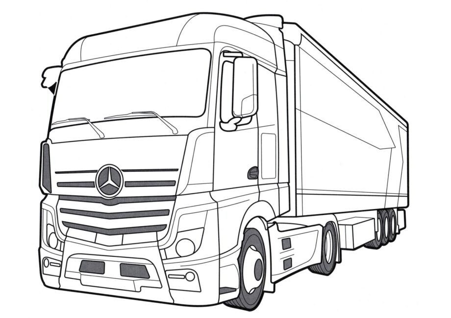 Disegni da Colorare Mercedes-Benz Actros IV