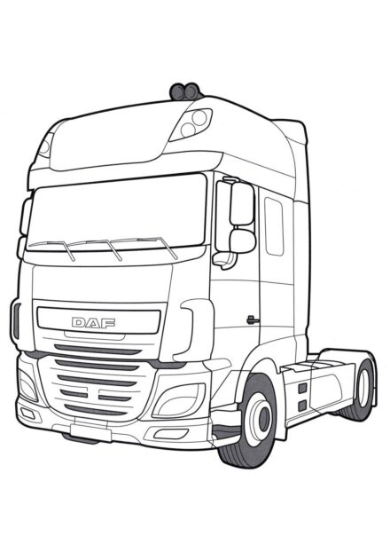 Disegni da Colorare DAF XF