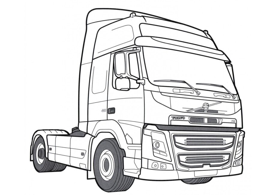 Disegni da Colorare Volvo FM