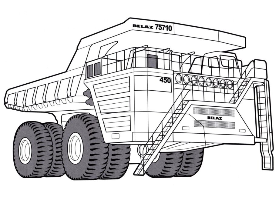 Disegni da Colorare BelAZ-75710