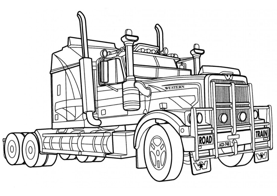 Disegni da Colorare Camion Australiano