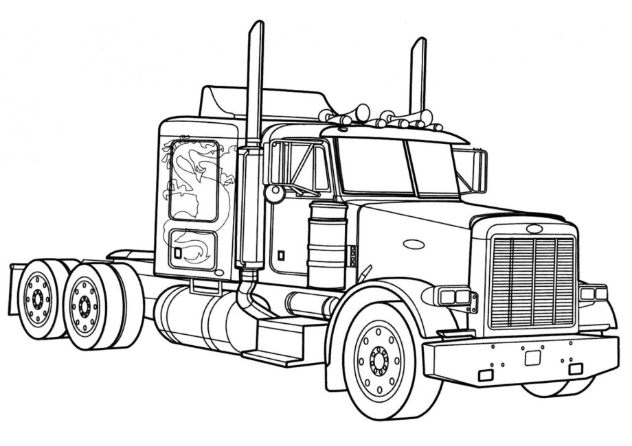 Disegni da Colorare Peterbilt 378