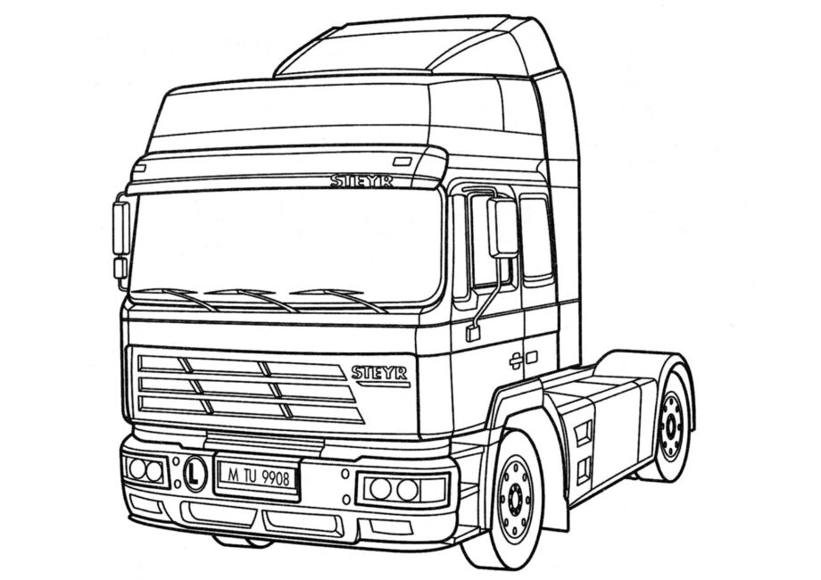 Disegni da Colorare Camion Steyr