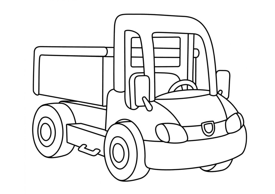 Disegni da Colorare Camion Monoposto