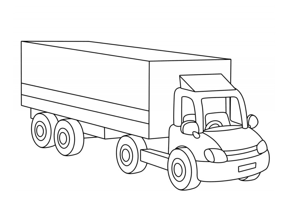 Disegni da Colorare Camion Enorme