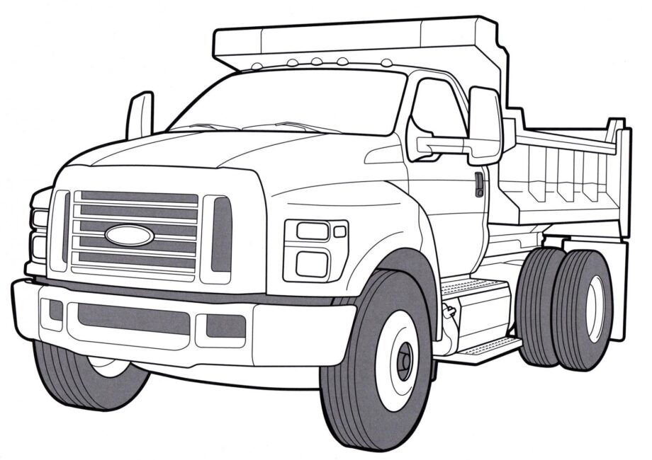 Disegni da Colorare Ford F-750 Tonka