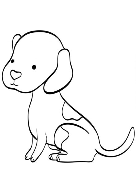 Disegno da Colorare: Cucciolo Maculato