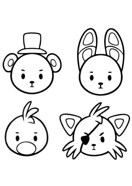 Emoji FNAF Disegno da Colorare