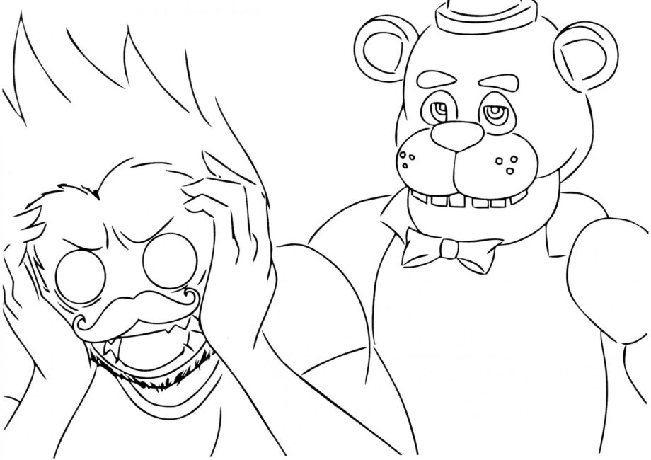 Fredbear Spaventoso Disegno da Colorare