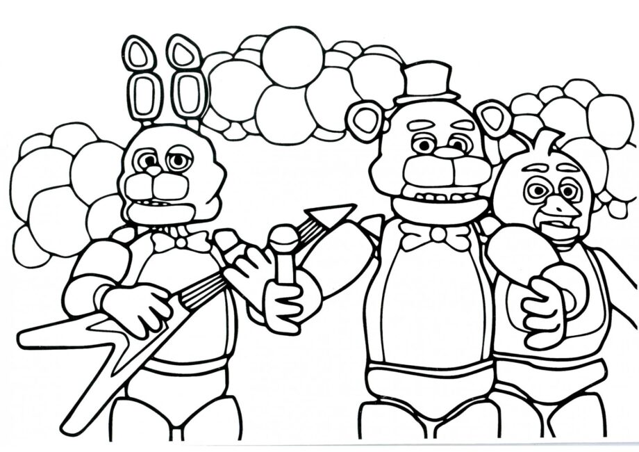 Animatronics Rockstar Disegno da Colorare