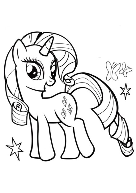 Disegno da Colorare La Splendida Rarity