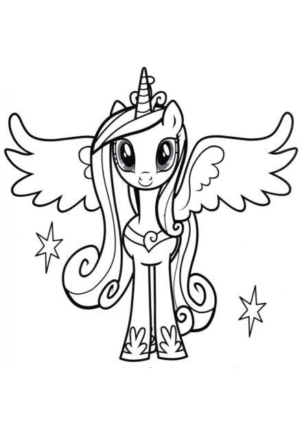 Disegno da Colorare Cadance - La Moglie di Shining Armour