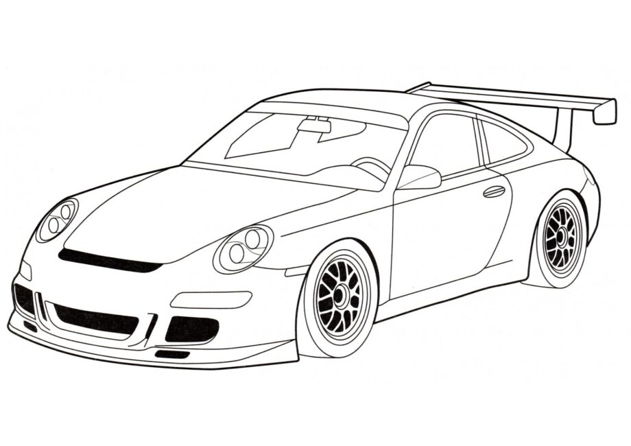 Disegno da Colorare Porsche 911 GT3