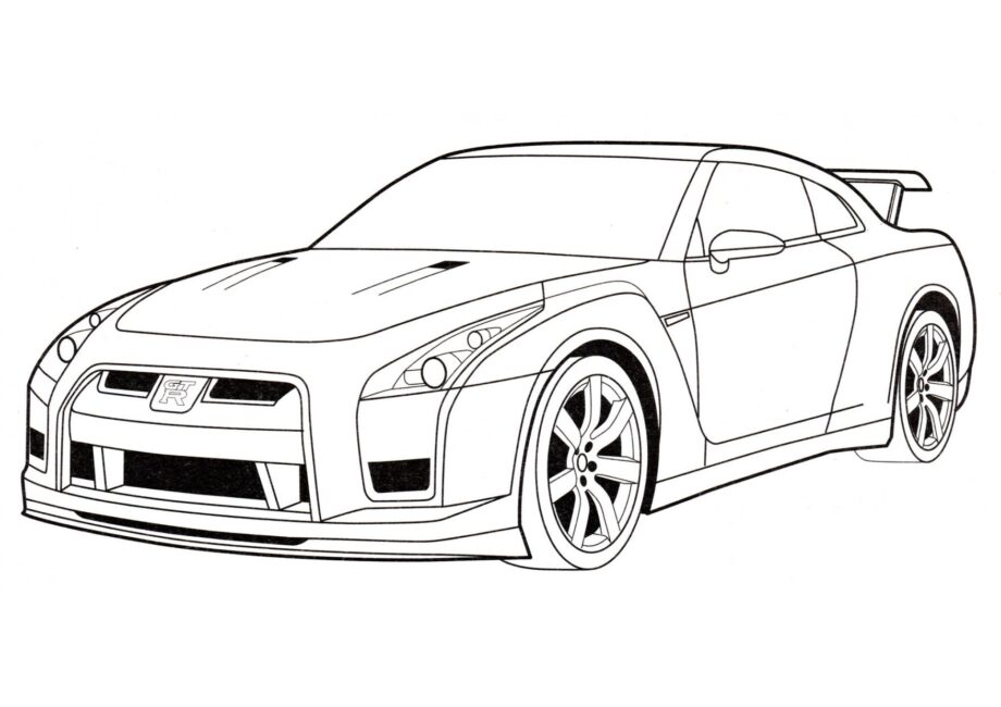 Disegno da Colorare Nissan GT-R