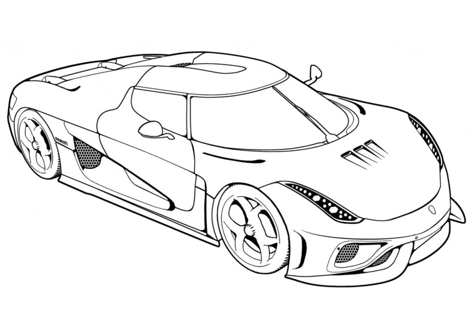 Disegno da Colorare Koenigsegg Regera