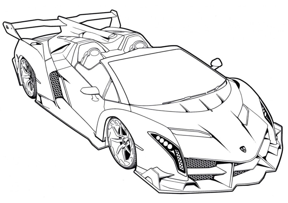 Disegno da Colorare Lamborghini Veneno Roadster