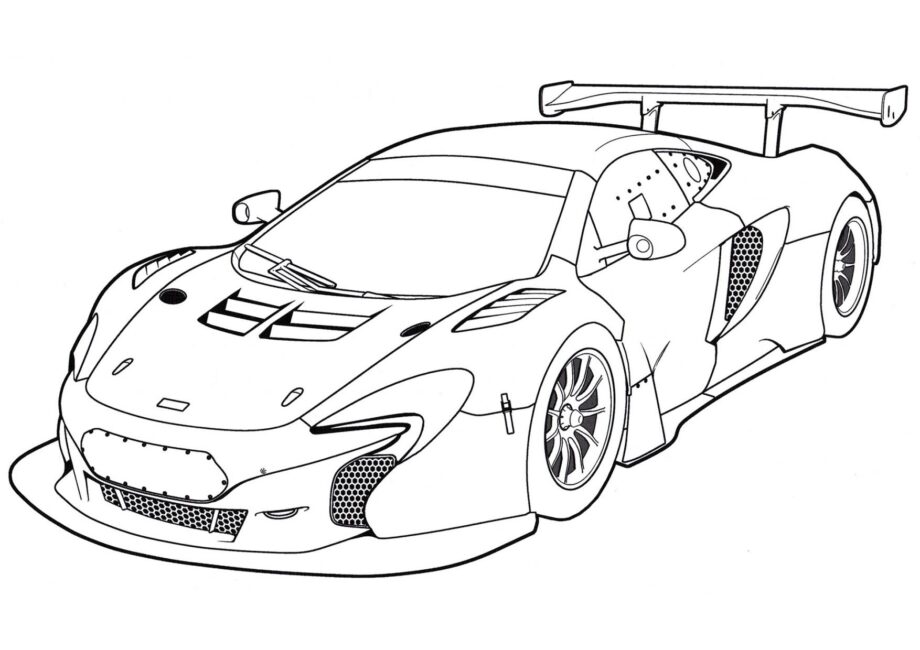 Disegno da Colorare McLaren 650S GT3