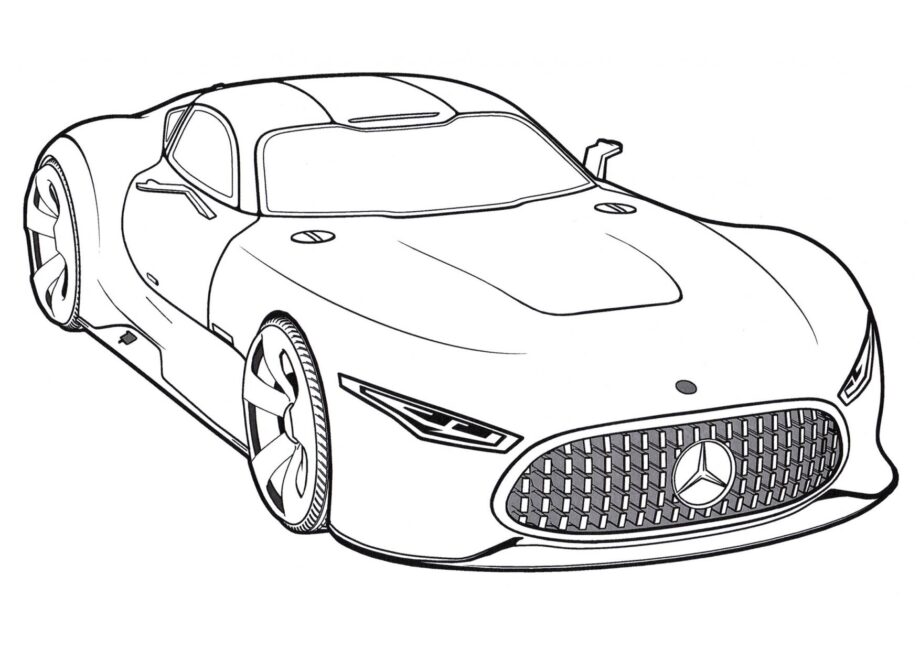 Disegno da Colorare Mercedes AMG Vision Gran Turismo