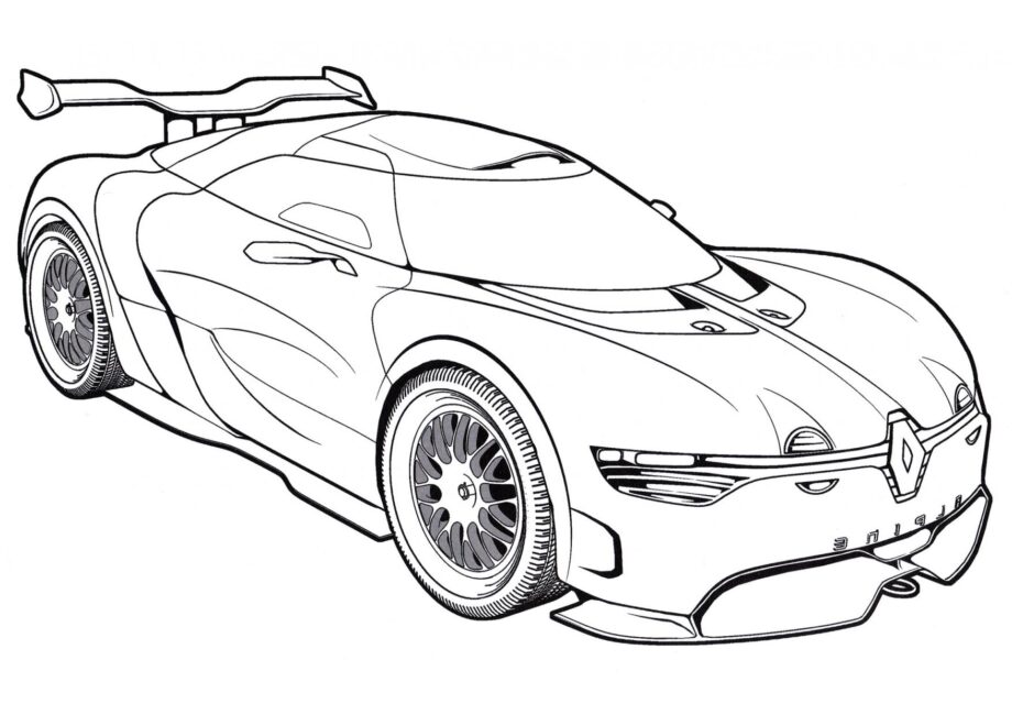 Disegno da Colorare Renault Alpine ZAR