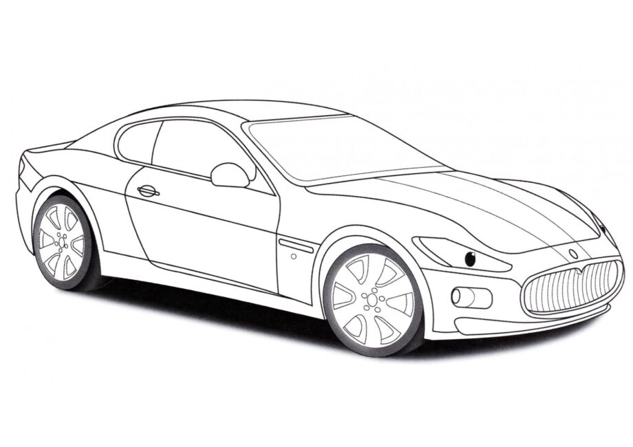 Disegno da Colorare Maserati GranTurismo