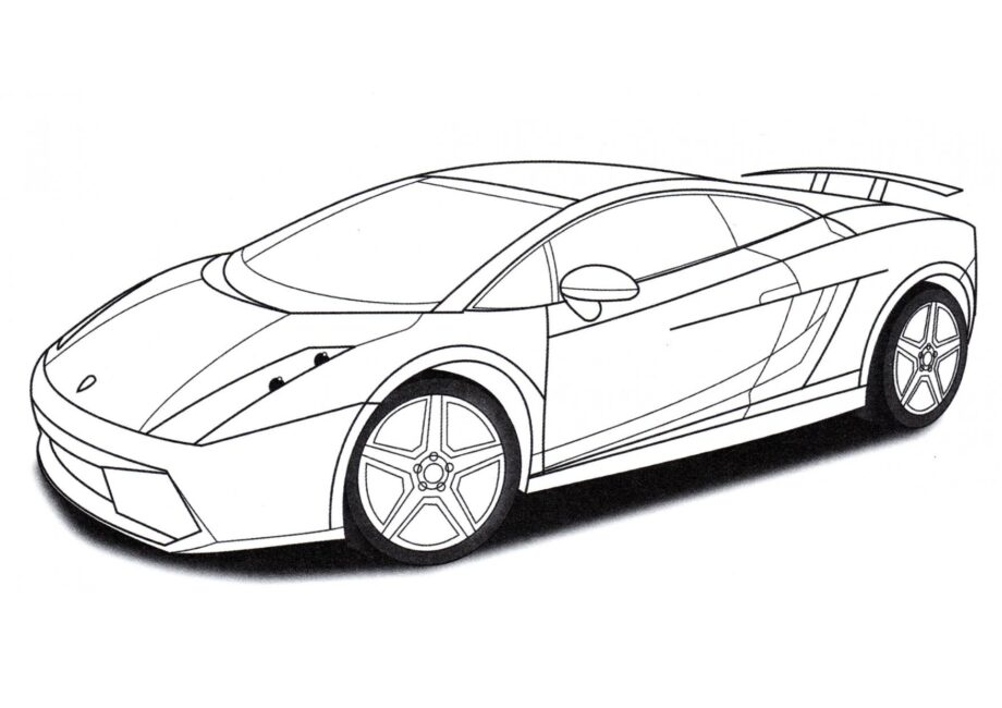 Disegno da Colorare Lamborghini Gallardo Superleggera