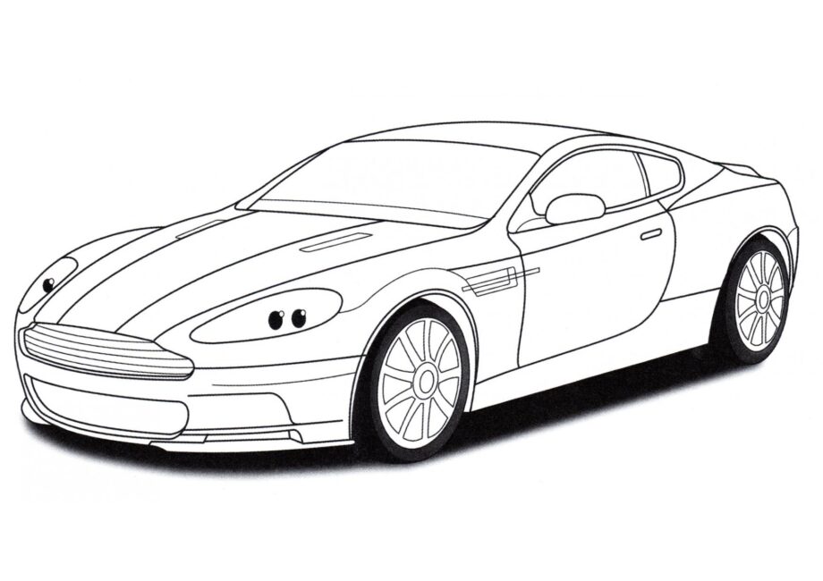 Disegno da Colorare Aston Martin DBS