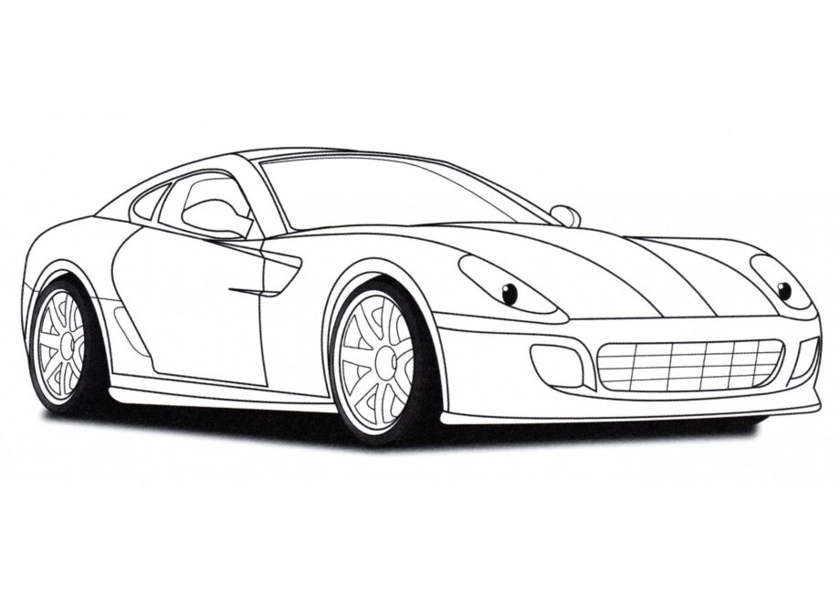 Disegno da Colorare Ferrari 599 GTB