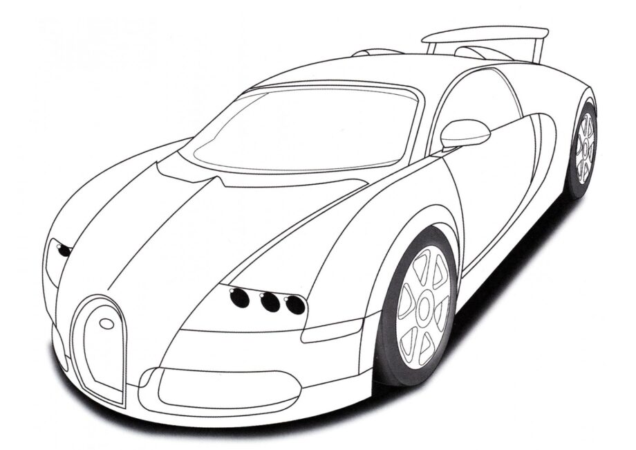 Disegno da Colorare Bugatti Veyron