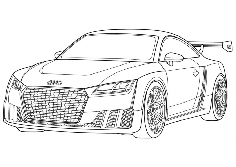 Disegno da Colorare Audi TT Clubsport Turbo