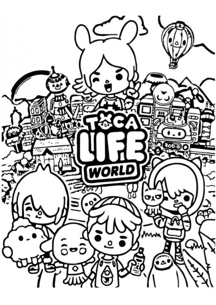 Toca Life Disegno da Colorare - Schermata Titolo