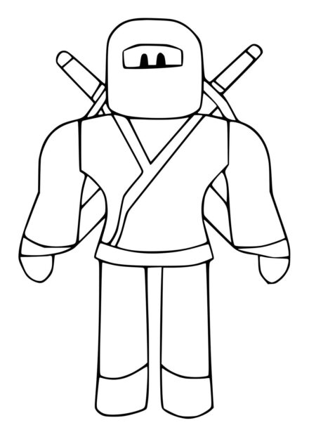 Disegno da Colorare: Samurai da Roblox