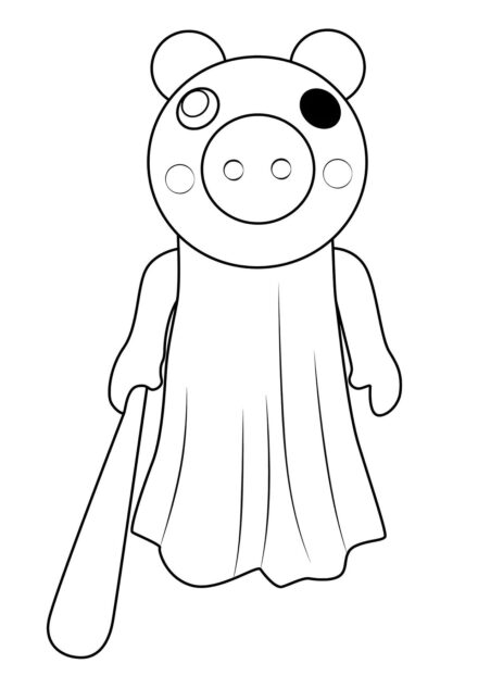 Disegno da Colorare: Piggy da Roblox