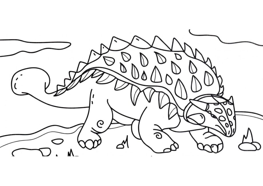 Disegno da Colorare di Ankylosaurus