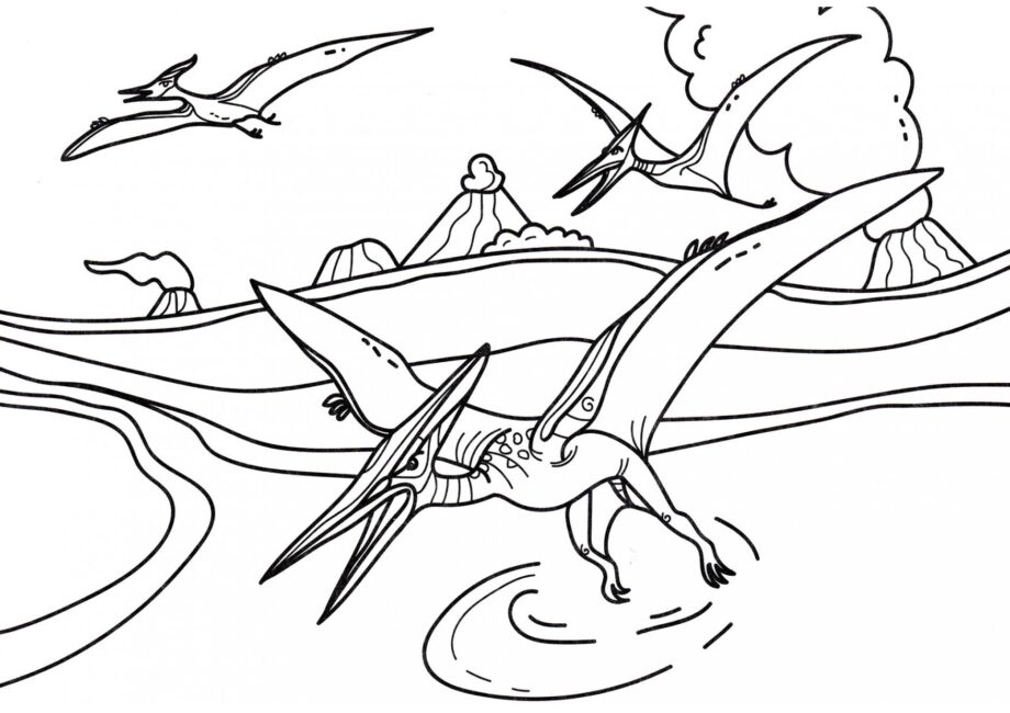 Disegno da Colorare di Pterodactyl